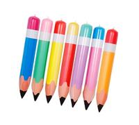 LOEFLIFA 7 Pièces Lot Crayons Gonflables Décoratifs PVC pour Rentrée Scolaire Suspension Salle de Classe Festive Décorations Ballon