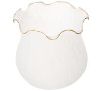 LOEFLIFA Abat-jour en Verre Clair pour Plafonnier E27, Diamètre Standard, Verre Artisanal Transparent, 1 Pièce, Remplacement Suspendre, Applique Murale et Lustre, Compatible Lampe