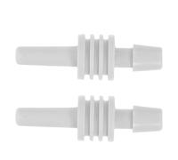 LOEFLIFA Adaptateur pour Brassard de Tensiomètre, Connecteur de Tube Unique Blanc 4,6 MM, Lot de 2, Fixation Rapide pour Gestion de Santé à Domicile et Hôpital