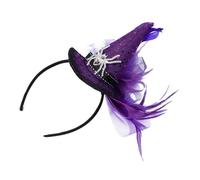 LOEFLIFA bandeau pour enfants enfant en âge mini-chapeau Caches bandeau pour halloween fournitures de fête cerceau de cheveux d halloween en plastique Violet