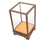 LOEFLIFA Boîte De Présentation Antichambre Et Verre pour Figurines Vitrine Transparente De Rangement Décorative pour Objets De Collection Dimensions pour Salon Et Bureau