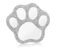 LOEFLIFA Crystal Phone Case Charms Mini Rhinestone Cat Paw Mirror DIY Decoration For Portable Mobile Phone Accessories Lightweight And Shiny Paw Ornament