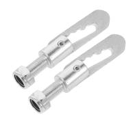 LOEFLIFA Écluses à Chute pour camions Loquet Acier Zingué 2pcs Stabilisation de Cargaison pour Industries de Transport et Remorques Argent 10,50 cm