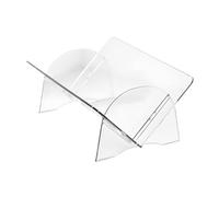 LOEFLIFA Étagère De Bureau Transparente Organisateur Magazines Rangement De Bureau Compact Design Moderne Et Amovible pour Tablette Et