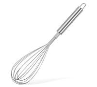 LOEFLIFA Fil Acier Inoxydable Épaissi Ballon Manuel Argenté pour Cuisine Résistant Chaleur Outil Polyvalent pour Mélanger et Battre