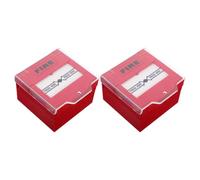 LOEFLIFA Interrupteur de réinitialisation d'appel d'incendie Manuel 2pcs Rouge Plastique pour Maison et espaces privés avec Installation Rapide et visibilité élevée