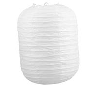 LOEFLIFA Lanterne en Papier Blanche 35 Cm Abat-Jour Pliable Cylindrique Suspendre Plafond Et Décorations Festives