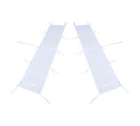 LOEFLIFA Lot de 2 gouttières de canopée de 3 m, système de dérivation d'eau de Pluie Transparent, Accessoires pour caniveaux de Drainage pour tentes et auvents pliants