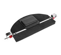 LOEFLIFA Pad de Batterie Silencieux en Caoutchouc Noir Effet de Sourdine pour Réduire le Bruit, Tapis D'entraînement Muet Pratique des Batteurs