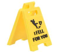 LOEFLIFA Panneau Décoratif de Table « je Suis Tombé Amoureux de Toi » Saint-valentin, Mini Panneau Romantique en Bois, Décoration de Bureau et Table, Présent Saint-valentin pour Femme,