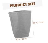 LOEFLIFA Paquet Papier Kraft Lavable 12x12 Cm Gris Résistant Huile Rangement Fruits Légumes Plantes pour Épicerie Maison Lot Multiple