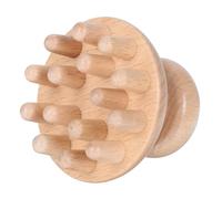 LOEFLIFA Peigne de Massage en Bois de Hêtre 1 Pièce pour Cuir Chevelu et Points D'acupuncture, Outil Portatif Anti-stress pour Bien-relaxation du Système Nerveux, Massage Tête et Méridiens