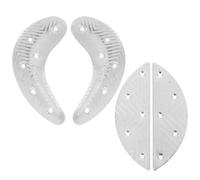 LOEFLIFA Réparation de talons de chaussures et bottes, plaques métalliques en fer argenté, 2 paires, anti-usure, confort prolongé, pour travaux de construction et environnements variés