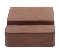 LOEFLIFA Support de Téléphone Portable en Bois de Noyer Support de Bureau 8X6X2 CM Double Fente pour Maison Chambre et Bureau et Multifonction pour Smartphone pour Regarder Vidéos et