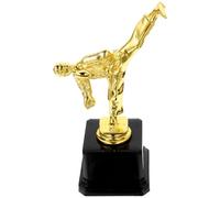 LOEFLIFA Trophée Taekwondo Garçon et Filles Figurine Dorée Plastique Résistante Coupe Récompense Martial Cérémonie Sport École