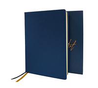 L'oeil Carnet de croquis A4 Mellow Art : papier texturé double 300 g/m², avec couverture rigide, poche intérieure et sangle élastique, stylos aquarelle, gouache et autres supports mixtes