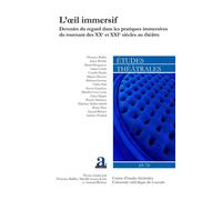 L'oeil immersif Devenirs du regard dans les pratiques immersives du tournant des XXe et XXIe siècles au théâtre - Collectif - Etudes Theatrales - broché - Revue