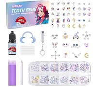 Loeland Kit de pierres dentaires à faire soi-même, kit de bijoux de dents, kit de bijoux de dents professionnel tendance pour les dents, kit de démarrage de bijoux de dents