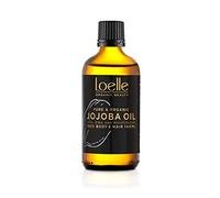 Loelle - Huile de Jojoba Pure Bio Pressée à Froid - Convient à Tous les Types de Peau - Huile pour Cheveux, Visage, Mains, Corps et Parties Intimes-Cosmétique Naturelle - Récoltée au Pérou 100ml