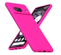 LoeoeL Coque de téléphone en silicone pour Google Pixel 7A, rose fluo fluo rose vif, gel gelée minimaliste, ultra mince, uni, mat, TPU, poignée en caoutchouc souple, coque d'été mignonne pour filles