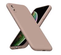 LoeoeL Coque de téléphone en silicone pour iPhone X/XS, minimaliste, ultra fine, en gel de caoutchouc souple, couleur unie, TPU mat, jolie coque pour homme et femme, design esthétique uni et housse