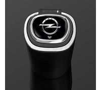 LOERSS Cendrier de Voiture à LED, pour Opel Opc Astra Insignia Corsa Mokka Vectra Adam Crossland X Meriva Grandland, Cendrier Portable Cylindre sans Fumée, Accessoires Décoration Intérieure