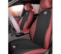 LOERSS Ensemble Housses Siège de Voiture sur Mesure, pour Alfa Romeo Giulietta 2015-2020, Soie Glacée Respirante et Antidérapante, Coussins Siège Avant Arrière, Accessoires Intérieure,Bla-CK