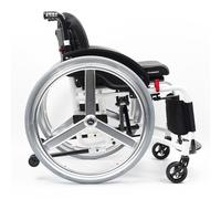 LOERSS Fauteuil Roulant Pliant Portable Ultra Léger, Fauteuil Roulant Auto-propulsé, Thermure Légère pour Les Adultes(38cm/15in,Black)