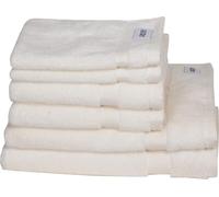 LOESCHEN Schöner Wohnen Article en éponge Cuddly-H composé de 2xserviettes de bain/2xserviettes d'invités/2xserviettes de bain Couleur blanc cassé