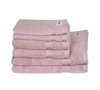 LOESCHEN Schöner Wohnen Cuddly-H Article en éponge composé de 2xserviettes de bain/2xserviettes d'invités/2xserviettes de bain Couleur rose