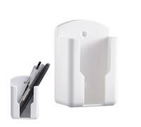 Lösu Support mural pour télécommande, en ABS - Organiseur à distance TV et AC - 6 x 4 x 10 cm - Support de rangement compact pour salon, climatisation et contrôle TV - Rangement à distance peu