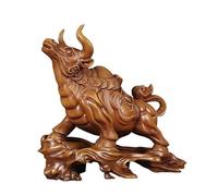 loeusjfnr Décor de Statue Décoration de Bureau en Bois sculpté Forme Vache for Salon, entrée, Patron(Rosewood,M)