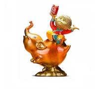 loeusjfnr Sculpture Décorative D'entrée Petite Statuette Décorative Créative Représentant Un Singe Chevauchant Éléphant, Artisanat for La Maison Centres de Table