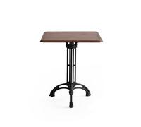 loeusjfnr Table à Hauteur de Bar Table carrée rétro en Fer forgé, Meuble Bois Massif, for Bar, Petite Salle à Manger, idéale for Un Magasin de Desserts, Restaurant ou café