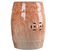 loeusjfnr Tabouret de Jardin Tabouret Rond Chinois en céramique, Tabouret de Tambour, Table d'appoint, siège décoratif, Motif marbre, Cirage de Chaussures Poufs(D)