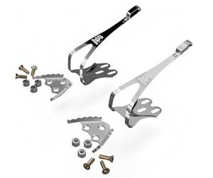 LOEVELOSI Cage à pédale en acier inoxydable - Crochet à 3 trous - Convient pour Shimano 600 AX PD6300, 600 PD-6207, 600 Tricolor, Dura-Ace PD-7400, PD-A550 et 105 Aero PD-1050