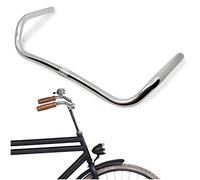 LOEVELOSI Guidon de vélo classique hollandais - Design vintage - Guidon en aluminium argenté - Pour vélo de course rétro - Vélo hollandais - Pour homme et femme - Vélo hollandais