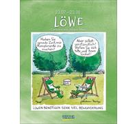 Löwe 2026: Sternzeichenkalender-Cartoonkalender als Wandkalender im Format 19 x 24 cm.