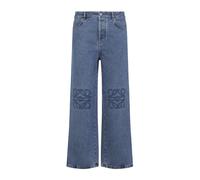Loewe - Anagram Baggy Mid Blue Jeans en Coton - Homme - Jeans - Bleu - Taille: S