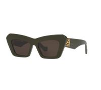 Loewe Femme Sunglass Anagram Lw40036I - Couleur du Monture: Vert foncé, Couleur de Lentille: Brun