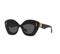 Loewe Femme Sunglass Anagram Lw40127I - Couleur du Monture: Noir brillant, Couleur de Lentille: Gris