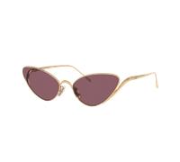 Loewe Femme Sunglass Signature Lw40179U - Couleur du Monture: Jaune, Couleur de Lentille: Pourpre