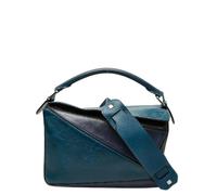 Loewe Pre-owned, Femme, Pre-owned, Bleu, Taille: ONE Size Sac 2way en cuir Puzzle Small Pre-owned