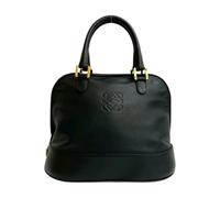 Loewe Pre-owned, Femme, Pre-owned, Noir, Taille: ONE Size Anse Cabas Anagram en Cuir de Seconde Main
