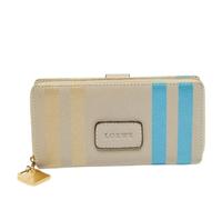 Loewe Pre-owned - Portefeuille en cuir Pre-owned - Femme - Pre-owned - Beige - Taille: ONE Size