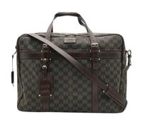 Loewe Pre-owned - Pre-owned Repeat Anagram Coated Canvas Boston Bag - Homme - Pre-owned - Brun - Taille: ONE Size