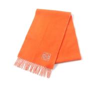 Loewe Pre-owned - Pre-owned Wool Scarf - Femme - Pre-owned - Orange - Taille: ONE Size