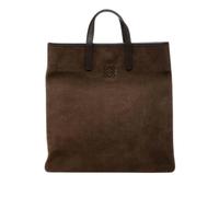 Loewe Pre-owned - Tote Bag en Suède de Seconde Main - Femme - Pre-owned - Brun - Taille: ONE Size