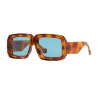 Loewe Unisex Sunglass Paulas Ibiza LW40064U - Couleur du Monture: Écaille, Couleur de Lentille: Bleu