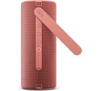 Loewe WE. Hear 2 coral red, haut-parleur Bluetooth, 60W, résistant à l'eau, portable, rechargeable, 17h de batterie longue durée, pour l'extérieur et l'intérieur
